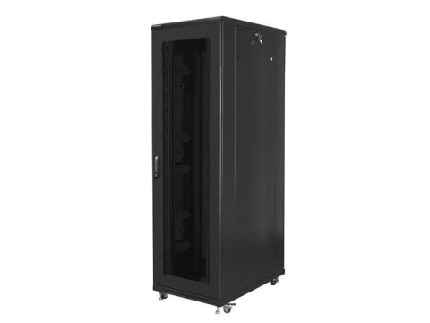 Szafa instalacyjna Rack stojąca 19" 42U 800x1000 czarna drzwi perforowane Lanberg (flat pack) Szafa instalacyjna Rack stojąca 19" 42U 800x1000 czarna drzwi perforowane Lanberg (flat pack)
