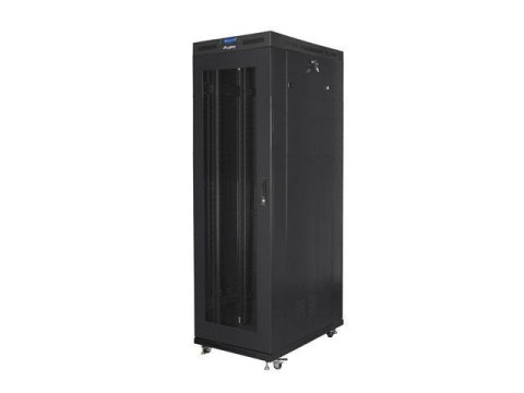 Szafa instalacyjna Rack stojąca 19" 42U 800x1200 czarna drzwi perforowane LCD Lanberg (flat pack) Szafa instalacyjna Rack stojąca 19" 42U 800x1200 czarna drzwi perforowane LCD Lanberg (flat pack)