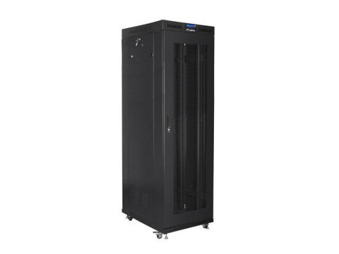 Szafa instalacyjna Rack stojąca 19" 42U 800x800 Drzwi perforowane czarna Lanberg LCD (flat pack) Szafa instalacyjna Rack stojąca 19" 42U 800x800 Drzwi perforowane czarna Lanberg LCD (flat pack)