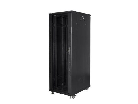 Szafa instalacyjna Rack stojąca 19" 47U 800x800 Drzwi Szklane czarna Lanberg (flat pack) Szafa instalacyjna Rack stojąca 19" 47U 800x800 Drzwi Szklane czarna Lanberg (flat pack)