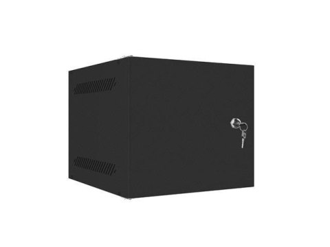 Szafa instalacyjna Rack wisząca 10" 6U 280x310mm czarna Lanberg (flat pack) drzwi metalowe Szafa instalacyjna Rack wisząca 10" 6U 280x310mm czarna Lanberg (flat pack) drzwi metalowe