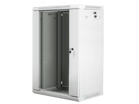 Szafa instalacyjna Rack wisząca 19" 18U 600x450 szara Lanberg (flat pack) Szafa instalacyjna Rack wisząca 19" 18U 600x450 szara Lanberg (flat pack)
