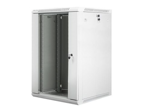 Szafa instalacyjna Rack wisząca 19" 18U 600x600 szara Lanberg (flat pack) Szafa instalacyjna Rack wisząca 19" 18U 600x600 szara Lanberg (flat pack)