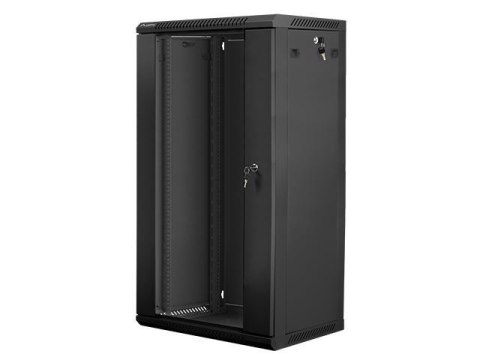 Szafa instalacyjna Rack wisząca 19" 22U 600x450 czarna Lanberg (flat pack) Szafa instalacyjna Rack wisząca 19" 22U 600x450 czarna Lanberg (flat pack)