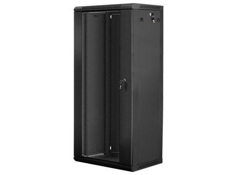 Szafa instalacyjna Rack wisząca 19" 27U 600x450 czarna Lanberg (flat pack) Szafa instalacyjna Rack wisząca 19" 27U 600x450 czarna Lanberg (flat pack)