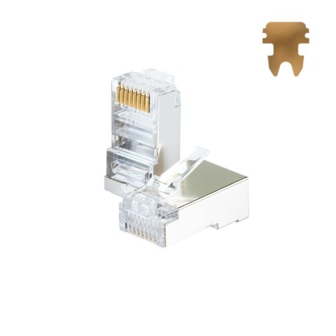 Wtyk RJ45 FTP STP kat. 5e, linka, Netrack (100 szt) Wtyk RJ45 FTP STP kat. 5e, linka, Netrack (100 szt)