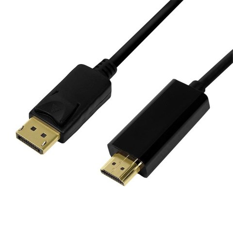 Kabel adapter LogiLink CV0128 DisplayPort 1.2 - HDMI 1.4, 3m Kabel adapter LogiLink CV0128 DisplayPort 1.2 - HDMI 1.4, 3m