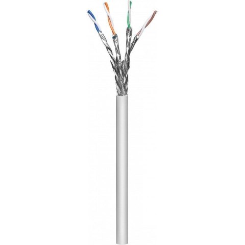 Kabel instalacyjny Techly skrętka Cat6a S/FTP linka, PIMF, 100% Miedź 305m szary Kabel instalacyjny Techly skrętka Cat6a S/FTP linka, PIMF, 100% Miedź 305m szary