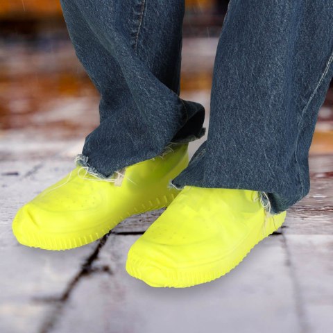 Ochraniacze na buty wodoodporne kalosze S żółte roz. 26-34 Ochraniacze na buty wodoodporne kalosze S żółte roz. 26-34