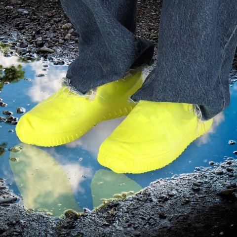 Ochraniacze na buty wodoodporne kalosze S żółte roz. 26-34 Ochraniacze na buty wodoodporne kalosze S żółte roz. 26-34