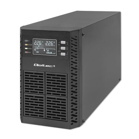 Zasilacz awaryjny UPS Qoltec 1kVA | 1000W | Power Factor 1.0 | LCD | EPO | USB | On-line Zasilacz awaryjny UPS Qoltec 1kVA | 1000W | Power Factor 1.0 | LCD | EPO | USB | On-line