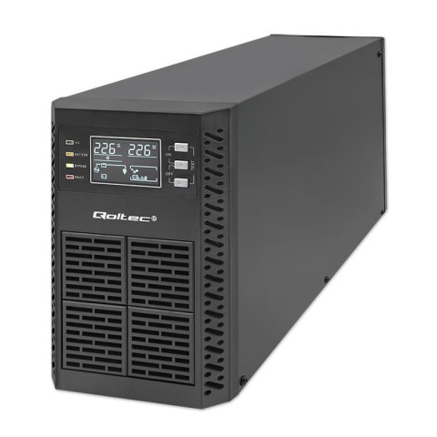 Zasilacz awaryjny UPS Qoltec 2kVA | 2000W | Power Factor 1.0 | LCD | EPO | USB | On-line Zasilacz awaryjny UPS Qoltec 2kVA | 2000W | Power Factor 1.0 | LCD | EPO | USB | On-line
