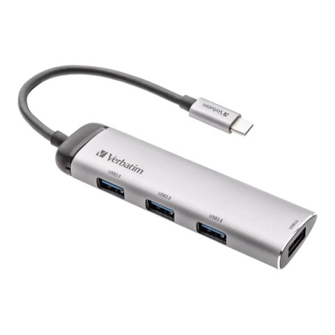 Hub USB Verbatim Multi Port 4x USB 3.0 1x USB-C Hub USB Verbatim Multi Port 4x USB 3.0 1x USB-C