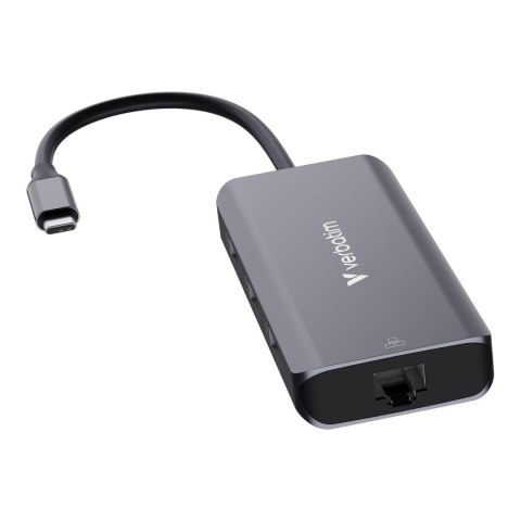 Hub USB Verbatim Multi Port Essentials USB-C PD, 3xUSB-A 3.0, HDMI, RJ-45 Hub USB Verbatim Multi Port Essentials USB-C PD, 3xUSB-A 3.0, HDMI, RJ-45