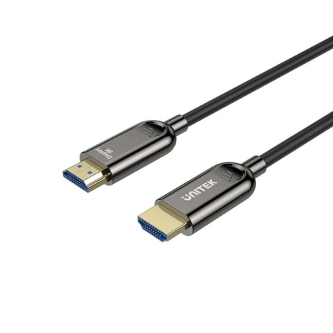 Kabel Optyczny HDMI Unitek C11085GY01-15M v2.1 AOC, 8K, UHD, 120Hz M/M 15m Kabel Optyczny HDMI Unitek C11085GY01-15M v2.1 AOC, 8K, UHD, 120Hz M/M 15m