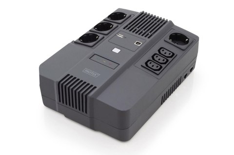 Zasilacz awaryjny UPS DIGITUS Line-Interactive LED DESKTOP 600VA/360W AVR 4x Schuko CEE 7/3, 3x IEC C13, 1xRJ45, 1xUSB A/USB B Zasilacz awaryjny UPS DIGITUS Line-Interactive LED DESKTOP 600VA/360W AVR 4x Schuko CEE 7/3, 3x IEC C13, 1xRJ45, 1xUSB A/USB B