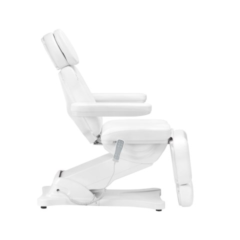 Elektryczny fotel kosmetyczny SILLON CLASSIC 3 silniki z podgrzewaniem second edition biały