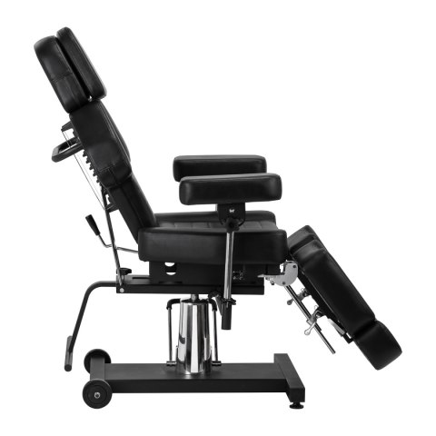 Fotel hydrauliczny do tatuażu Pro Ink 601A czarny