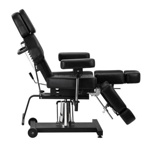 Fotel hydrauliczny do tatuażu Pro Ink 601A czarny