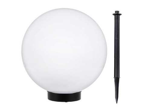 Lampa solarna GreenBlue GB166 wolnostojaca ogrodowa kula 25x25x58cm, bialy LED Lampa solarna GreenBlue GB166 wolnostojaca ogrodowa kula 25x25x58cm, bialy LED