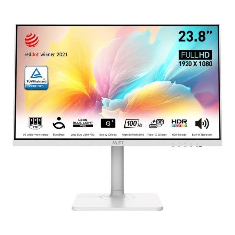 Monitor MSI 23,8" Modern MD2412PW HDMI USB-C głośniki Monitor MSI 23,8" Modern MD2412PW HDMI USB-C głośniki