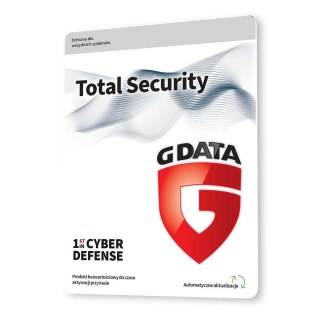 Oprogramowanie G DATA Total Security 1PC 1rok karta-klucz