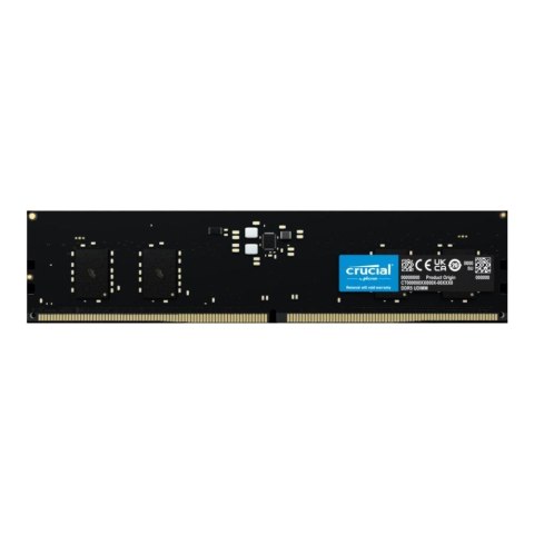Pamięć DDR5 Crucial 8GB (1x8GB) 56000MHz CL46 1,1V Pamięć DDR5 Crucial 8GB (1x8GB) 56000MHz CL46 1,1V