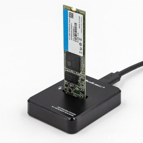 Stacja dokująca Qoltec dysków SSD M.2 SATA/PCIe | NGFF/NVMe | USB 3.1 Stacja dokująca Qoltec dysków SSD M.2 SATA/PCIe | NGFF/NVMe | USB 3.1