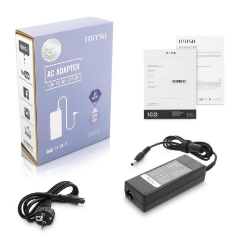 Zasilacz sieciowy Mitsu 20V 4.5A (5.5x2.5) do notebooka Fujitsu, Gateway, Lenovo Zasilacz sieciowy Mitsu 20V 4.5A (5.5x2.5) do notebooka Fujitsu, Gateway, Lenovo