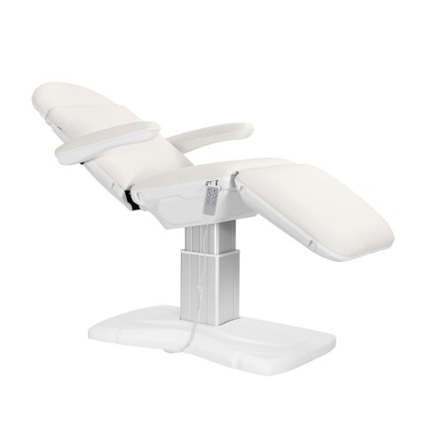 FOTEL KOSMETYCZNY ELEKTR. ECLIPSE 4 SILN. BIAŁY