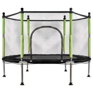 Trampolina ogrodowa dla dzieci siatka 110x140 cm zielona