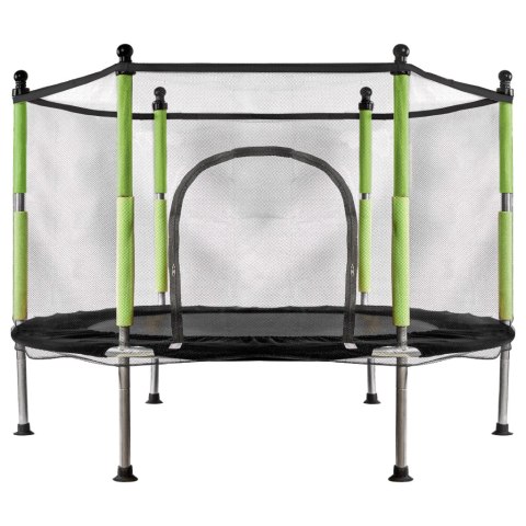 Trampolina ogrodowa dla dzieci siatka 110x140 cm zielona Trampolina ogrodowa dla dzieci siatka 110x140 cm zielona