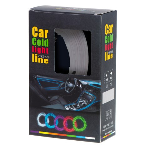 Oświetlenie ambientowe LED do samochodu / auta USB / 12V taśma 5m biała Oświetlenie ambientowe LED do samochodu / auta USB / 12V taśma 5m biała