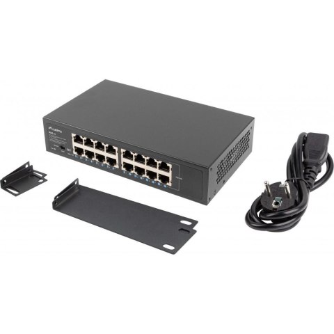 Switch niezarządzalny Lanberg 16x 1Gb Gigabit Ethernet Rack 10"/19" Switch niezarządzalny Lanberg 16x 1Gb Gigabit Ethernet Rack 10"/19"