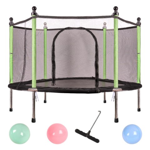 Trampolina ogrodowa dla dzieci siatka 110x140 cm zielona Trampolina ogrodowa dla dzieci siatka 110x140 cm zielona