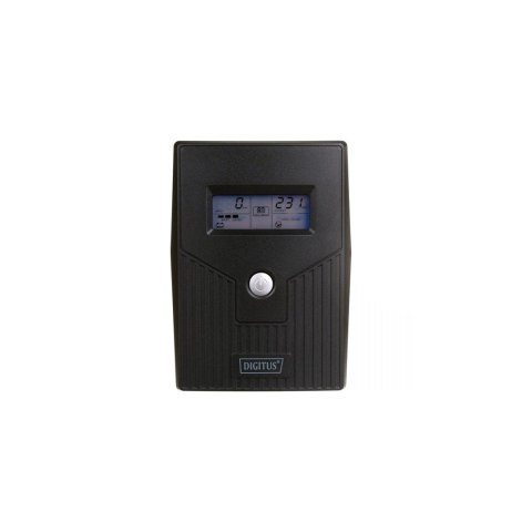 Zasilacz awaryjny UPS DIGITUS Line-Ineractive LCD 800VA/480W, 1x12V/9Ah, AVR, 2x Schuko CEE 7/3, 2x RJ11, 1x USB 2.0 typ B Zasilacz awaryjny UPS DIGITUS Line-Ineractive LCD 800VA/480W, 1x12V/9Ah, AVR, 2x Schuko CEE 7/3, 2x RJ11, 1x USB 2.0 typ B