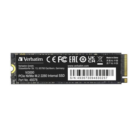 Dysk SSD Verbatim Vi3000 256GB M.2 PCIe Gen3 NVME 2280 (3300/1500 MB/s) Dysk SSD Verbatim Vi3000 256GB M.2 PCIe Gen3 NVME 2280 (3300/1500 MB/s)