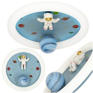 Lampa LED sufitowa plafon do pokoju dziecięcego ściemniana LUMELA + pilot astronauta