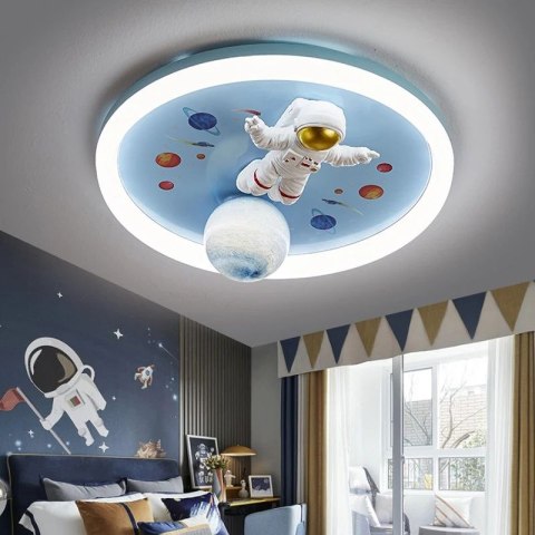Lampa LED sufitowa plafon do pokoju dziecięcego ściemniana LUMELA + pilot astronauta Lampa LED sufitowa plafon do pokoju dziecięcego ściemniana LUMELA + pilot astronauta