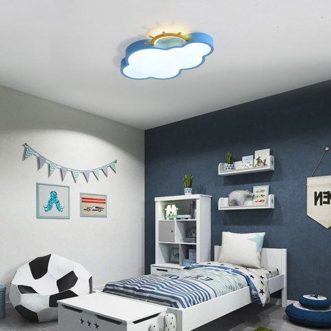 Lampa LED sufitowa plafon do pokoju dziecięcego ściemniana LUMELA + pilot chmurka niebieska Lampa LED sufitowa plafon do pokoju dziecięcego ściemniana LUMELA + pilot chmurka niebieska