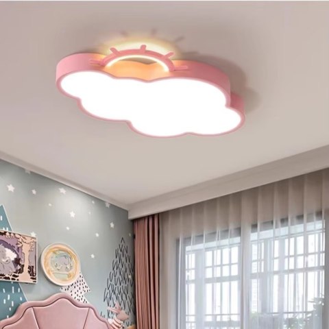 Lampa LED sufitowa plafon do pokoju dziecięcego ściemniana LUMELA + pilot chmurka różowa Lampa LED sufitowa plafon do pokoju dziecięcego ściemniana LUMELA + pilot chmurka różowa