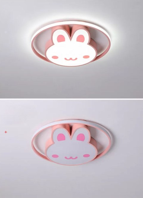 Lampa LED sufitowa plafon do pokoju dziecięcego ściemniana LUMELA + pilot króliczek Lampa LED sufitowa plafon do pokoju dziecięcego ściemniana LUMELA + pilot króliczek