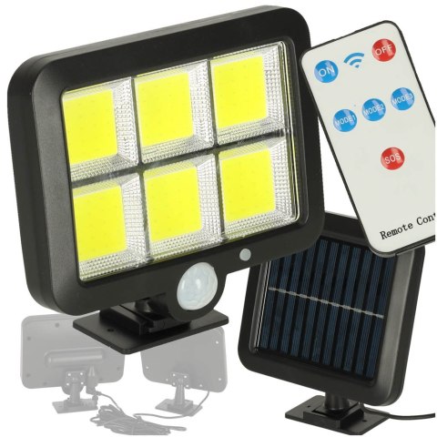 Lampa solarna czujnik ruchu i zmierzchu 120 LED Lampa solarna czujnik ruchu i zmierzchu 120 LED