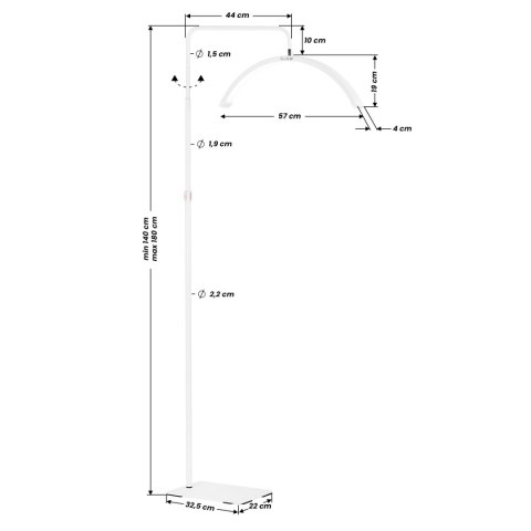 Lampa zabiegowa MOMO MX6 do rzęs biała