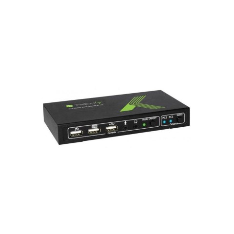 Przełącznik KVM Techly 2-portowy HDMI/USB 2x1 z Audio 4K 30Hz Przełącznik KVM Techly 2-portowy HDMI/USB 2x1 z Audio 4K 30Hz