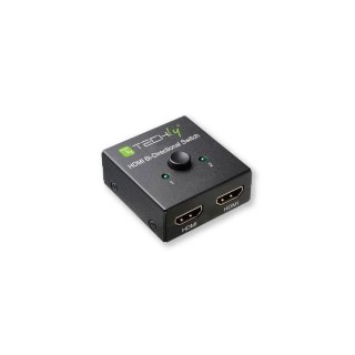 Przełącznik Techly HDMI 2x1 lub 1x2 4K*60Hz 2-Portowy Dwukierunkowy