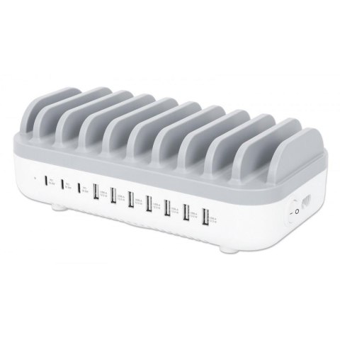 Stacja ładująca Manhattan 10-Portowa USB 120W Stacja ładująca Manhattan 10-Portowa USB 120W