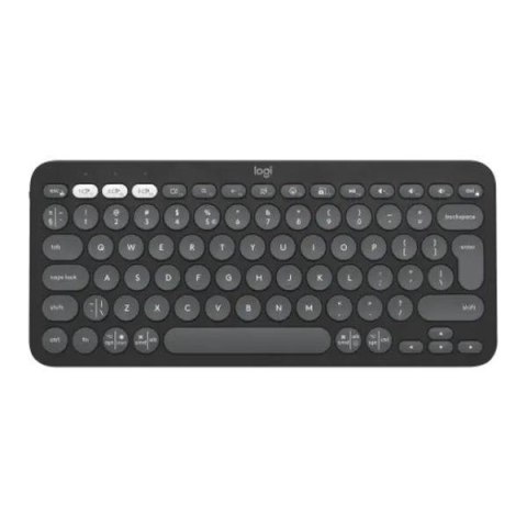 Klawiatura bezprzewodowa Logitech Pebble Keys 2 K380s grafitowa Klawiatura bezprzewodowa Logitech Pebble Keys 2 K380s grafitowa