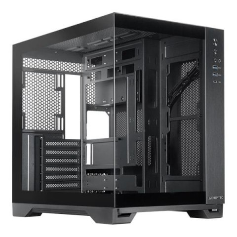 Obudowa Chieftec VISIO Fanless GM-30B-TG-FL-OP ATX z oknem bez zasilacza czarna Obudowa Chieftec VISIO Fanless GM-30B-TG-FL-OP ATX z oknem bez zasilacza czarna