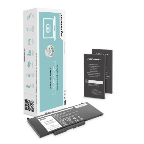 Bateria Movano do notebooka Dell Latitude E5470, E5570, 6MT4T, 7V69Y, K3JK9 (7.4V-7.6V) (6000 mAh) Bateria Movano do notebooka Dell Latitude E5470, E5570, 6MT4T, 7V69Y, K3JK9 (7.4V-7.6V) (6000 mAh)